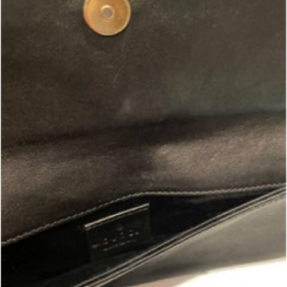 2000s Tom Ford for Gucci Black Satin Box Clutch Bag - Picture 7 of 9